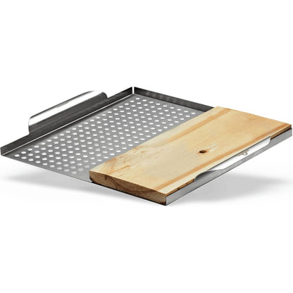 Napoleon 70026 Stainless Steel Multi-functional Topper with Cedar Plank