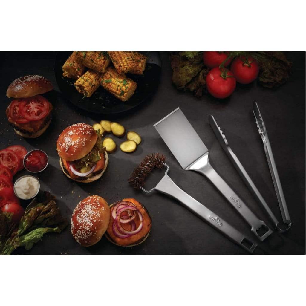 NAPOLEON Grill Accessories 3 Piece Stainless Steel Tool Set in the Grilling  Tools & Utensils department at