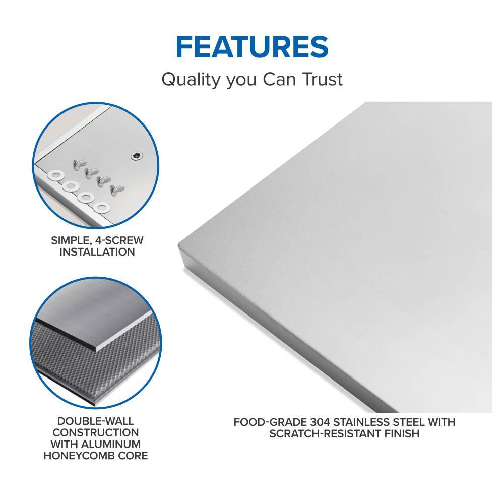 Napoleon OASIS 24" x 24" Stainless Steel Countertop with 12" Burner Cutout