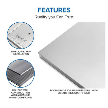 Napoleon OASIS 24" x 24" Stainless Steel Countertop with 12" Burner Cutout
