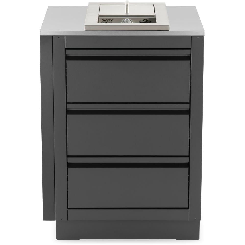 Napoleon OASIS 24" x 26" Stainless Steel End Countertop with 10" Burner Cutout