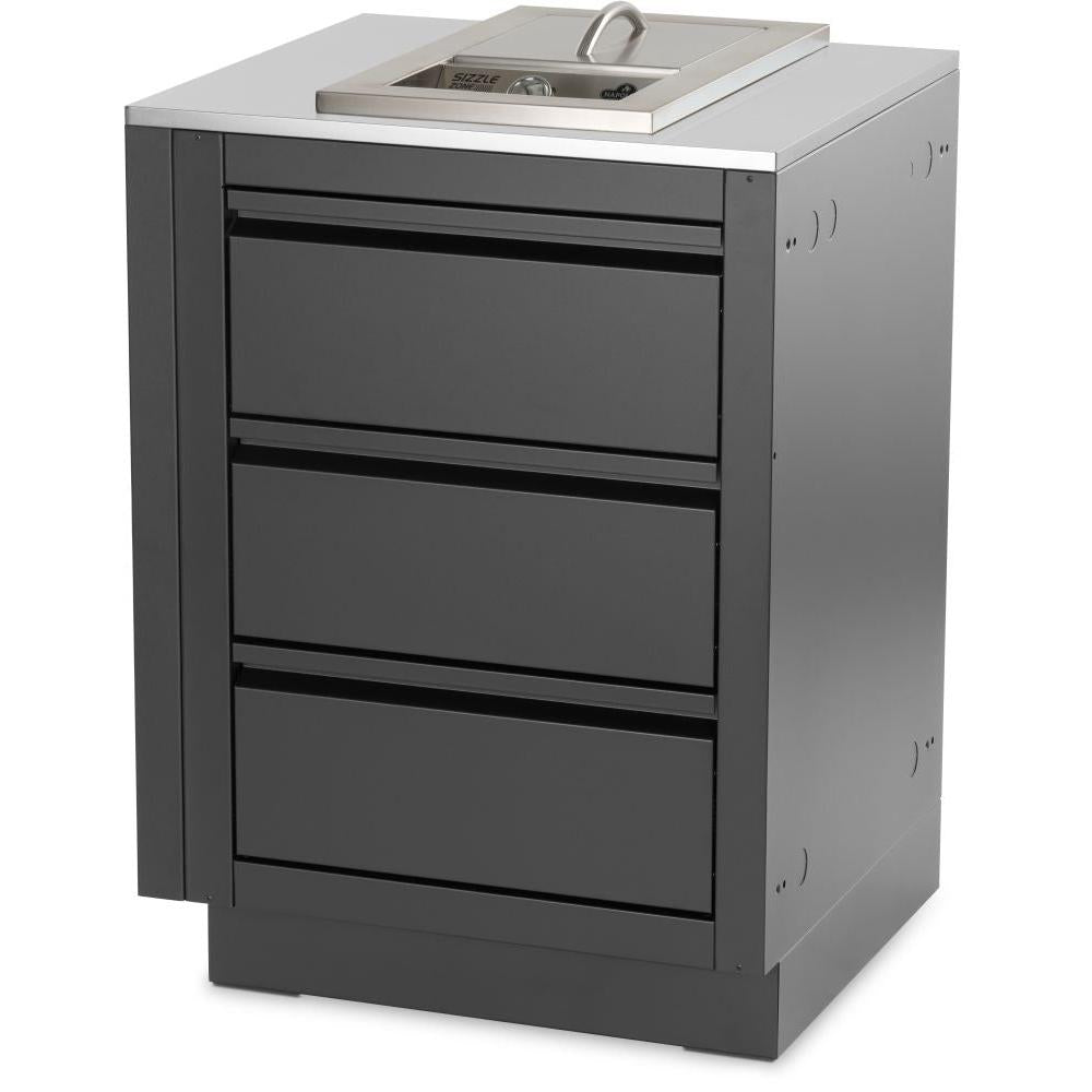 Napoleon OASIS 24" x 26" Stainless Steel End Countertop with 10" Burner Cutout