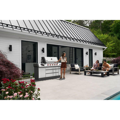 Napoleon Prestige PRO 665 Elite 77" 5 Main Burners Freestanding Natural Gas Grill With Smart Technology & Electric Smoker Box