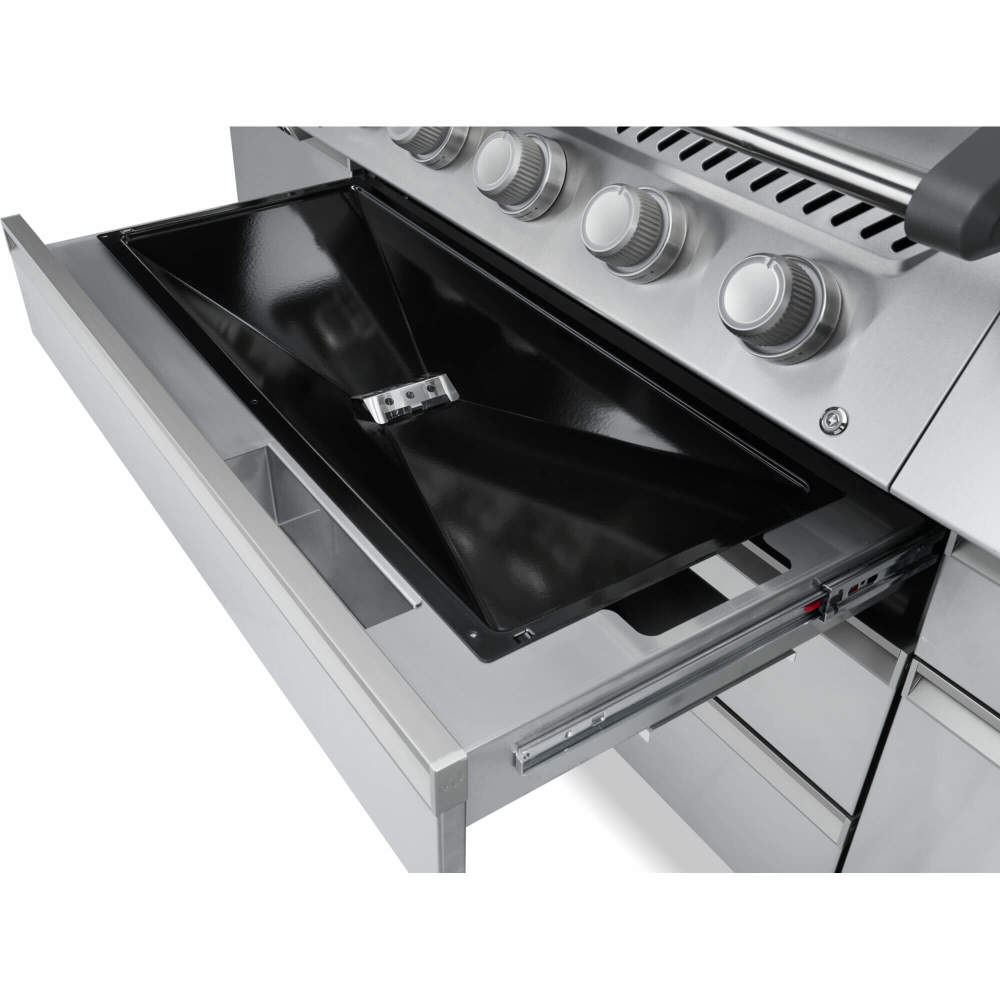 Napoleon Prestige PRO 665 Elite 77" 5 Main Burners Freestanding Natural Gas Grill With Smart Technology & Electric Smoker Box
