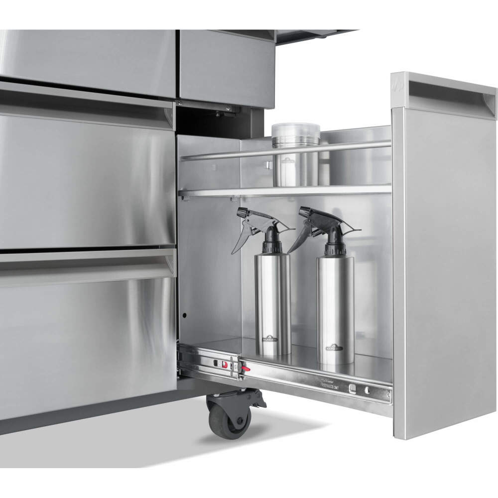 Napoleon Prestige PRO 665 Elite 77" 5 Main Burners Freestanding Natural Gas Grill With Smart Technology & Electric Smoker Box