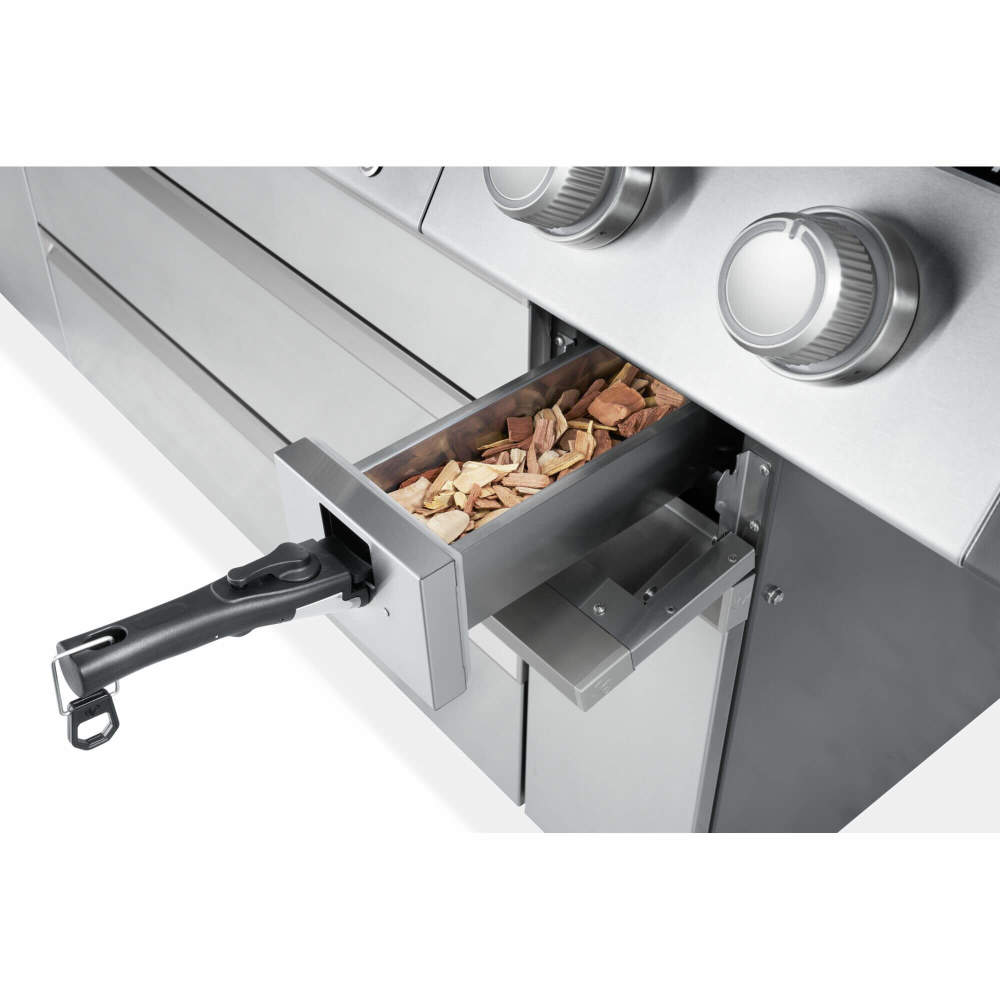 Napoleon Prestige PRO 665 Elite 77" 5 Main Burners Freestanding Propane Gas Grill With Smart Technology & Electric Smoker Box