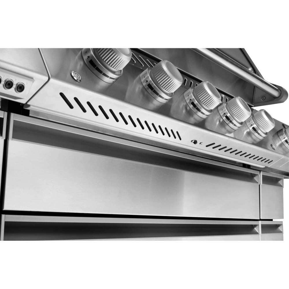 Napoleon Prestige PRO 665 Elite 77" 5 Main Burners Freestanding Propane Gas Grill With Smart Technology & Electric Smoker Box