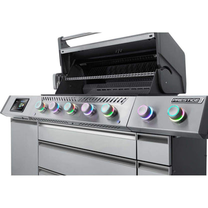 Napoleon Prestige PRO 665 Elite 77" 5 Main Burners Freestanding Propane Gas Grill With Smart Technology & Electric Smoker Box