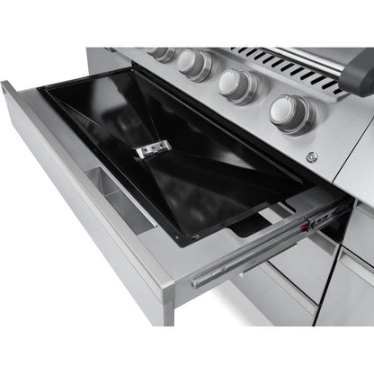 Napoleon Prestige PRO 665 Elite 77" 5 Main Burners Freestanding Propane Gas Grill With Smart Technology & Electric Smoker Box