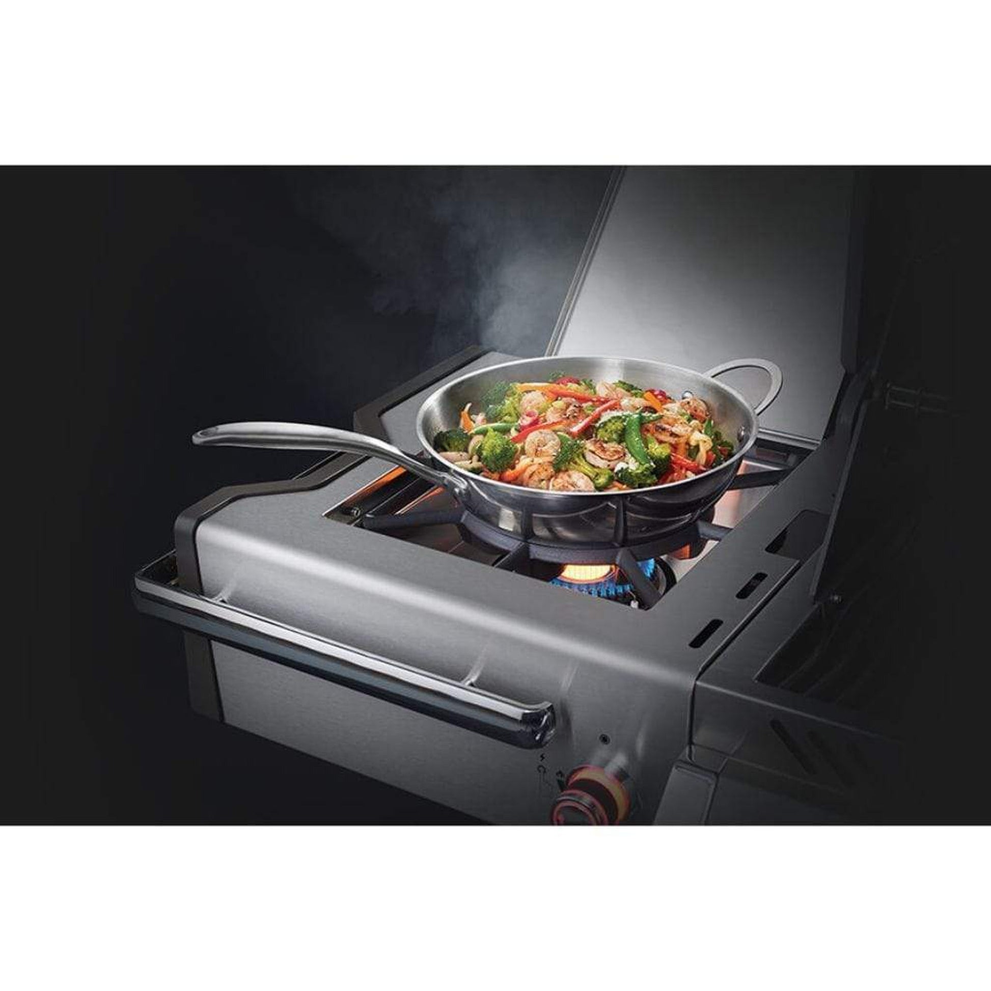 Napoleon Prestige PRO 825 94" Freestanding Natural Gas Grill With Power Side Burner, Infrared Rear & Bottom Burners