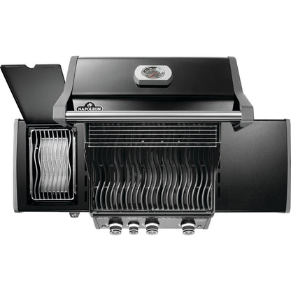Napoleon Rogue PRO 425 SIB 51" Black Freestanding Natural Gas Grill With Infrared Side Burner