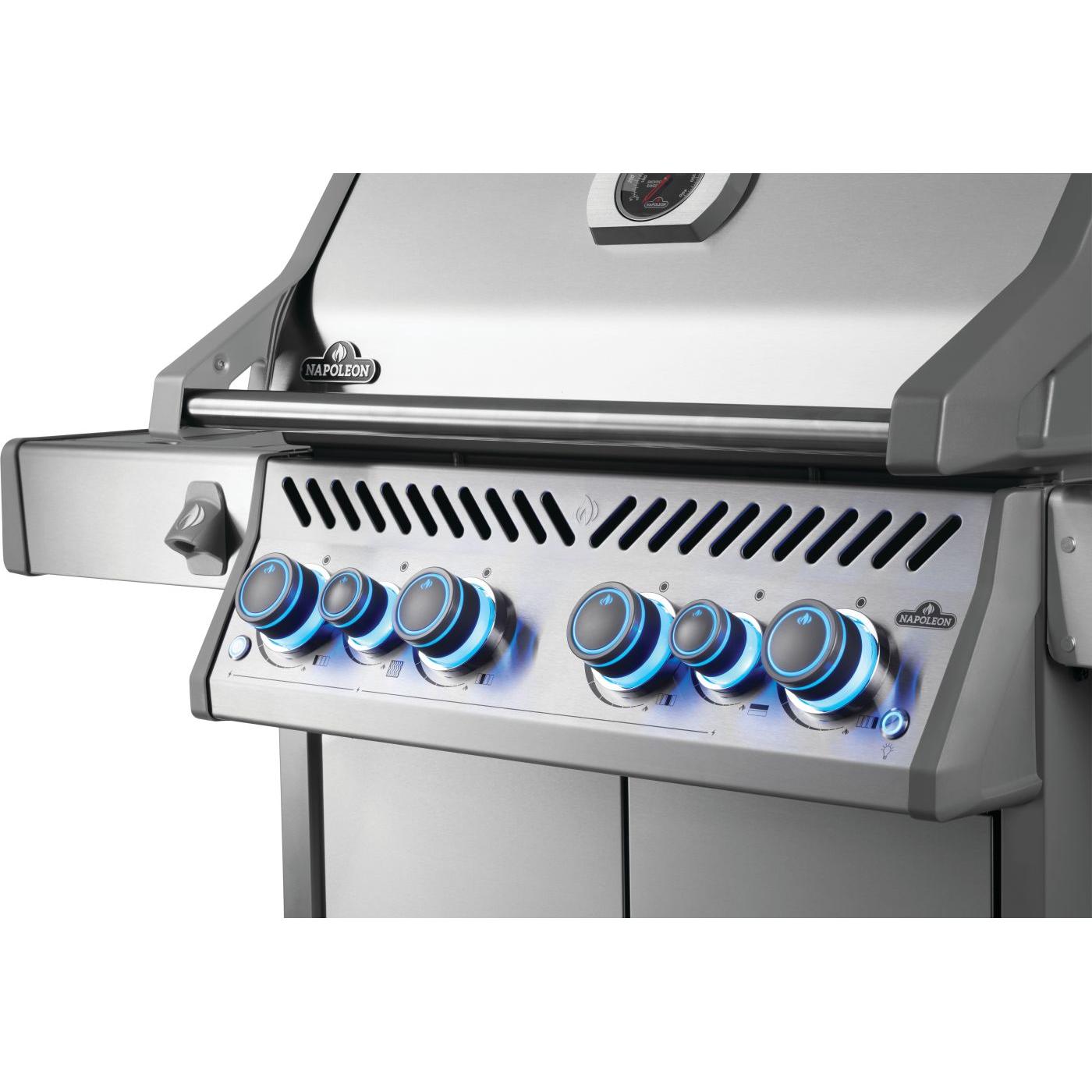 Napoleon Rogue PRO-S 525 RSIB 61" Freestanding Natural Gas Grill With Infrared Side and Rear Burner