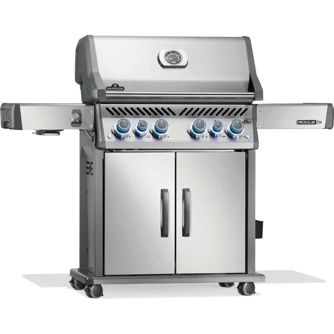 Napoleon Rogue PRO-S 525 RSIB 61" Freestanding Natural Gas Grill With Infrared Side and Rear Burner