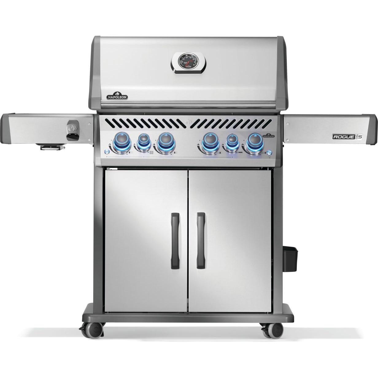 Napoleon Rogue PRO-S 525 RSIB 61" Freestanding Natural Gas Grill With Infrared Side and Rear Burner