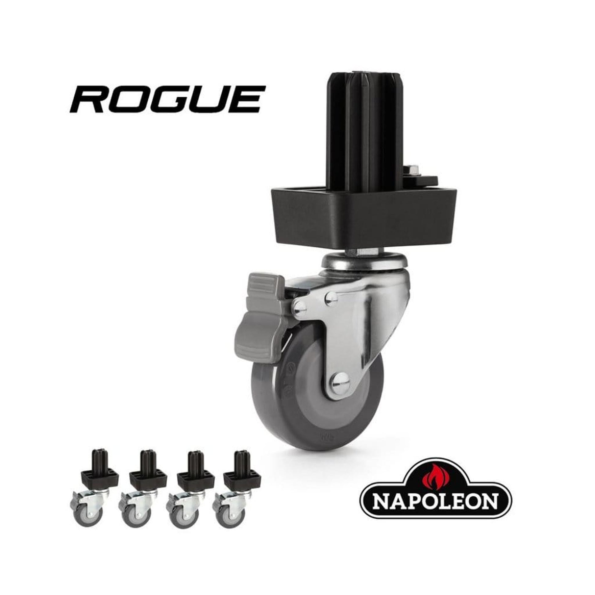 Napoleon S82002 Heavy Duty Swivel Castors Upgrade kit for Rogue Series - Service Parts