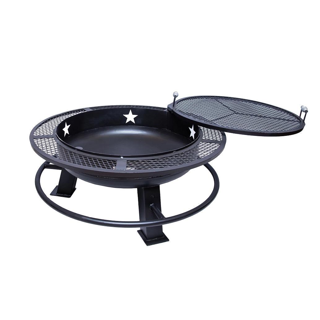 Old Country BBQ Pits 36” Open Face BBQ Grill and Fire Pit