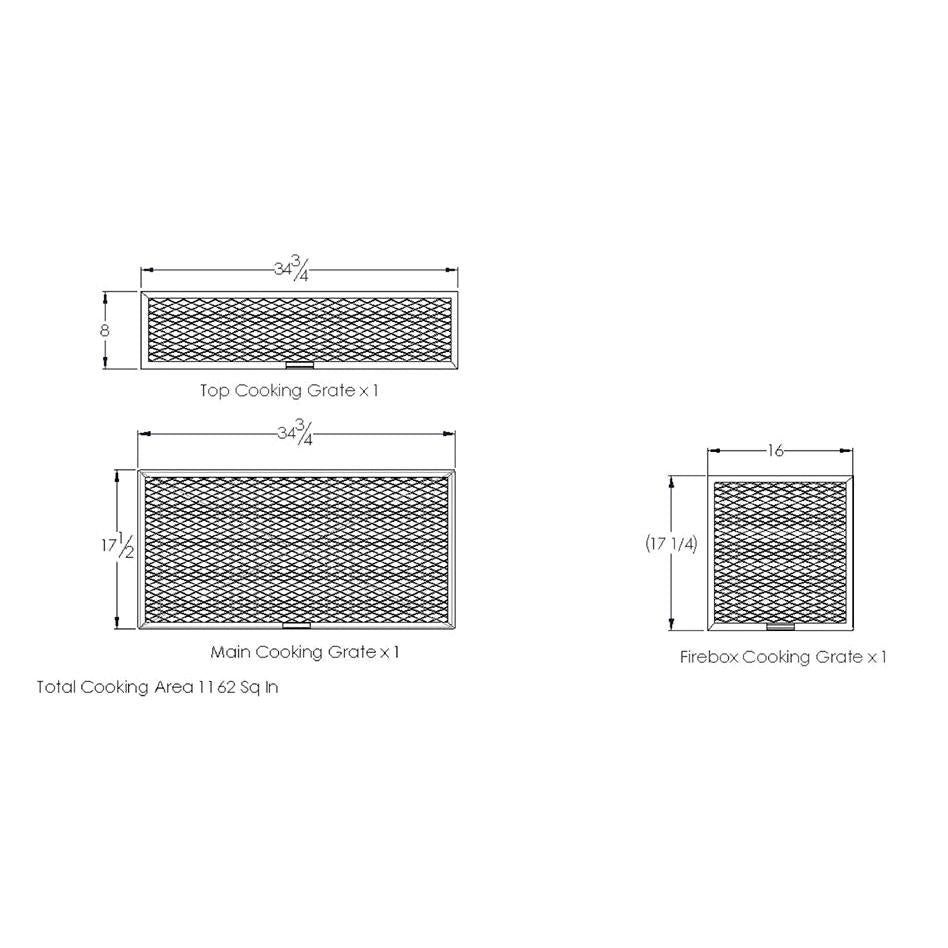 Old Country BBQ Pits All Cooking Grates for Brazos DLX BBQ Smoker