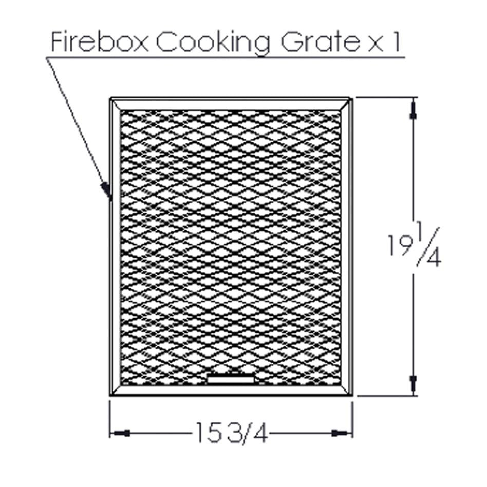 Old Country BBQ Pits Angus BBQ Smoker Firebox Cooking Grate