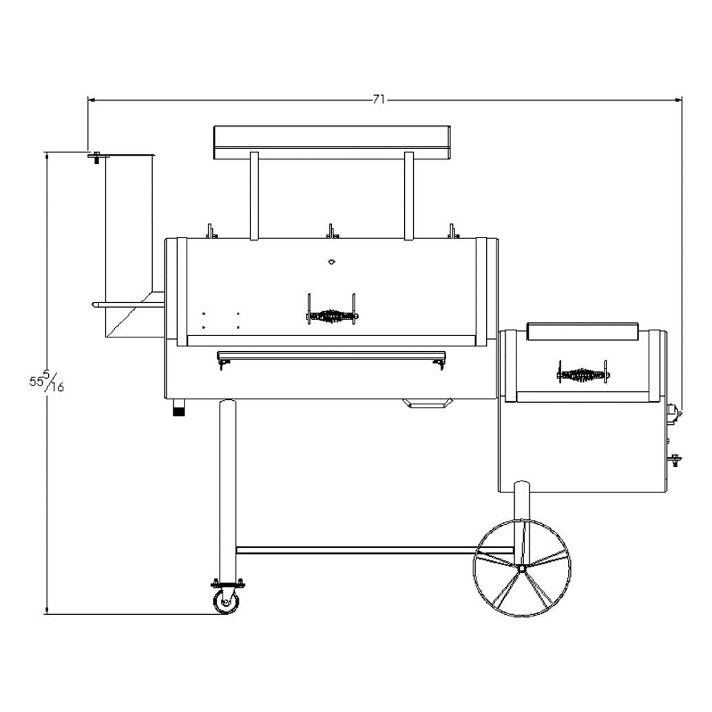 Old Country BBQ Pits Brazos DLX BBQ Smoker