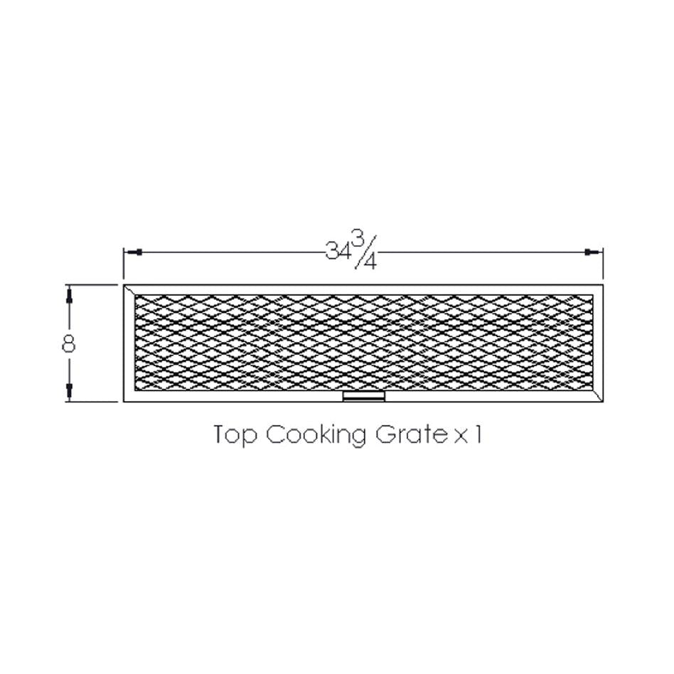 Old Country BBQ Pits Brazos DLX BBQ Smoker Top Cooking Grate