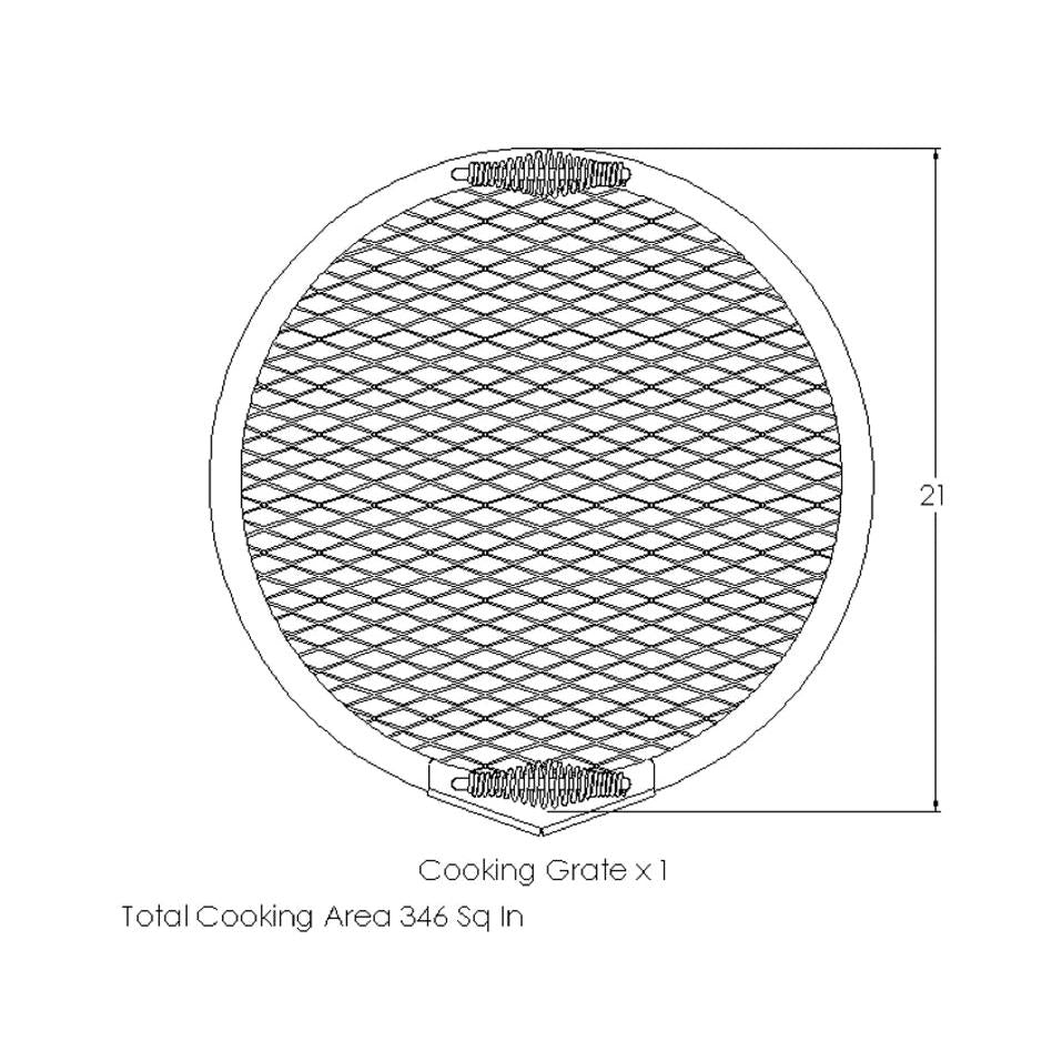 Old Country BBQ Pits Firepit 20" Cooking Grates