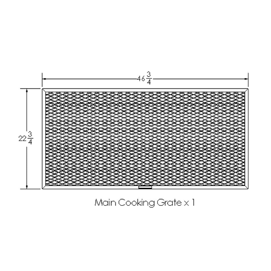 Old Country BBQ Pits G2 24x48 BBQ Smoker Main Cooking Grate