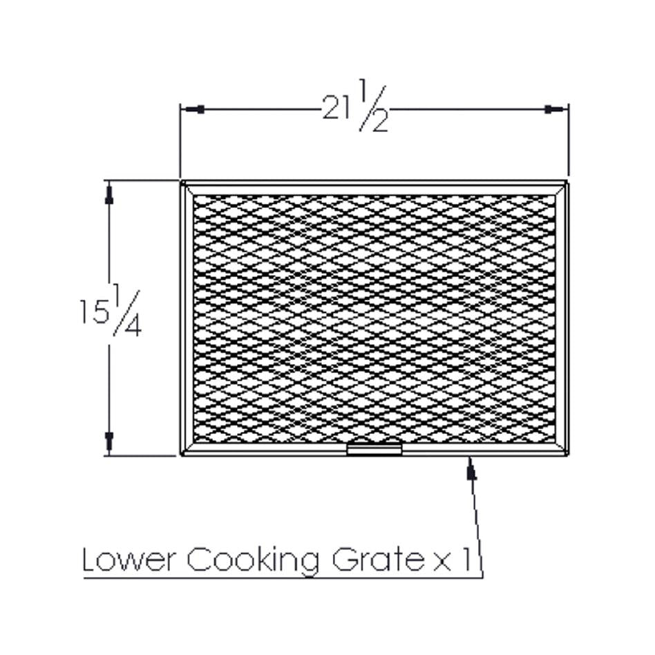 Old Country BBQ Pits Gravity Fed BBQ Smoker Lower Cooking Grate
