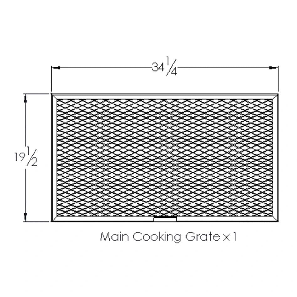 Old Country BBQ Pits Over & Under BBQ Smoker Main Cooking Grate