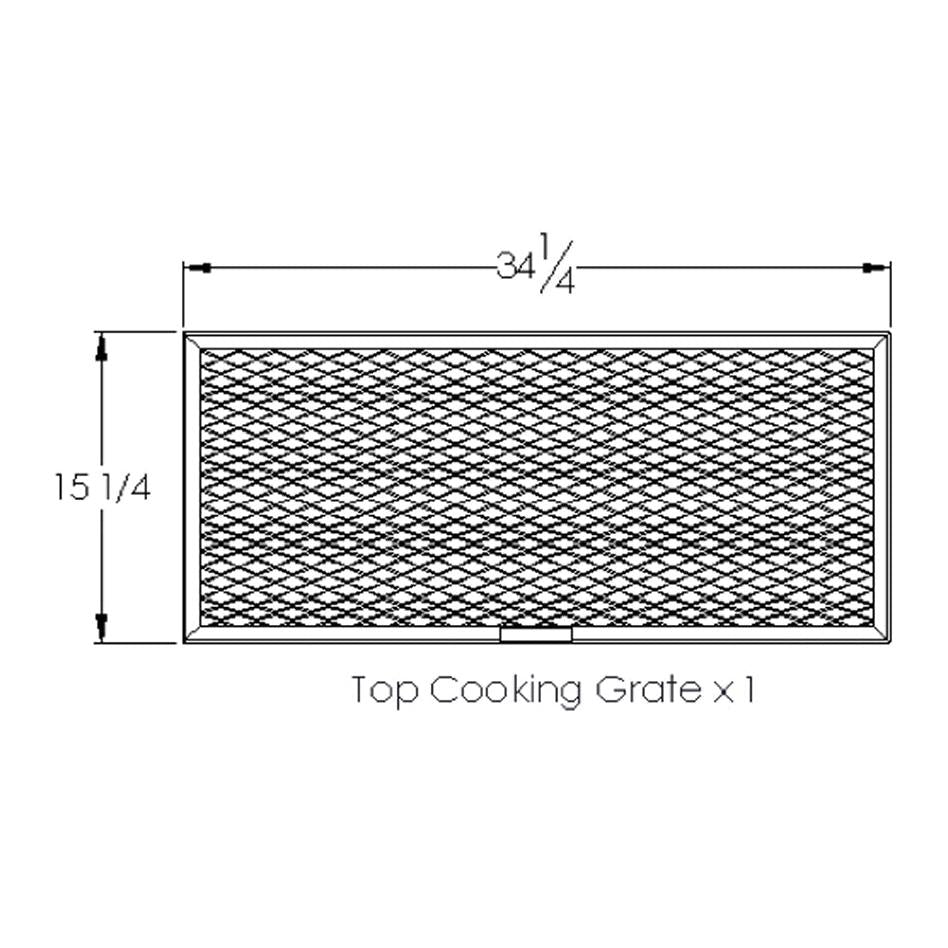 Old Country BBQ Pits Over & Under BBQ Smoker Top Cooking Grate
