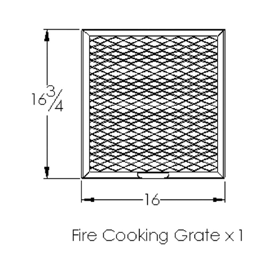 Old Country BBQ Pits Pecos BBQ Smoker Firebox Cooking Grate