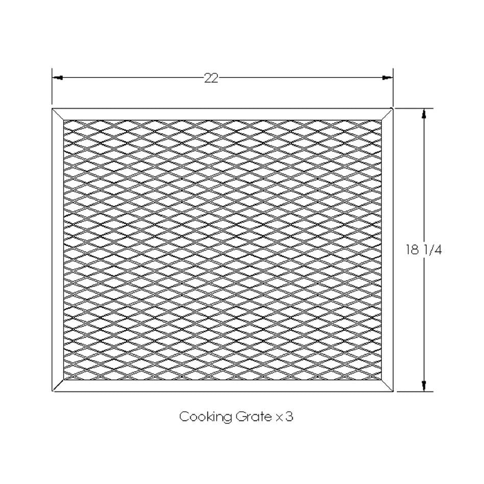 Old Country BBQ Pits Smoke House BBQ Smoker Main Cooking Grate