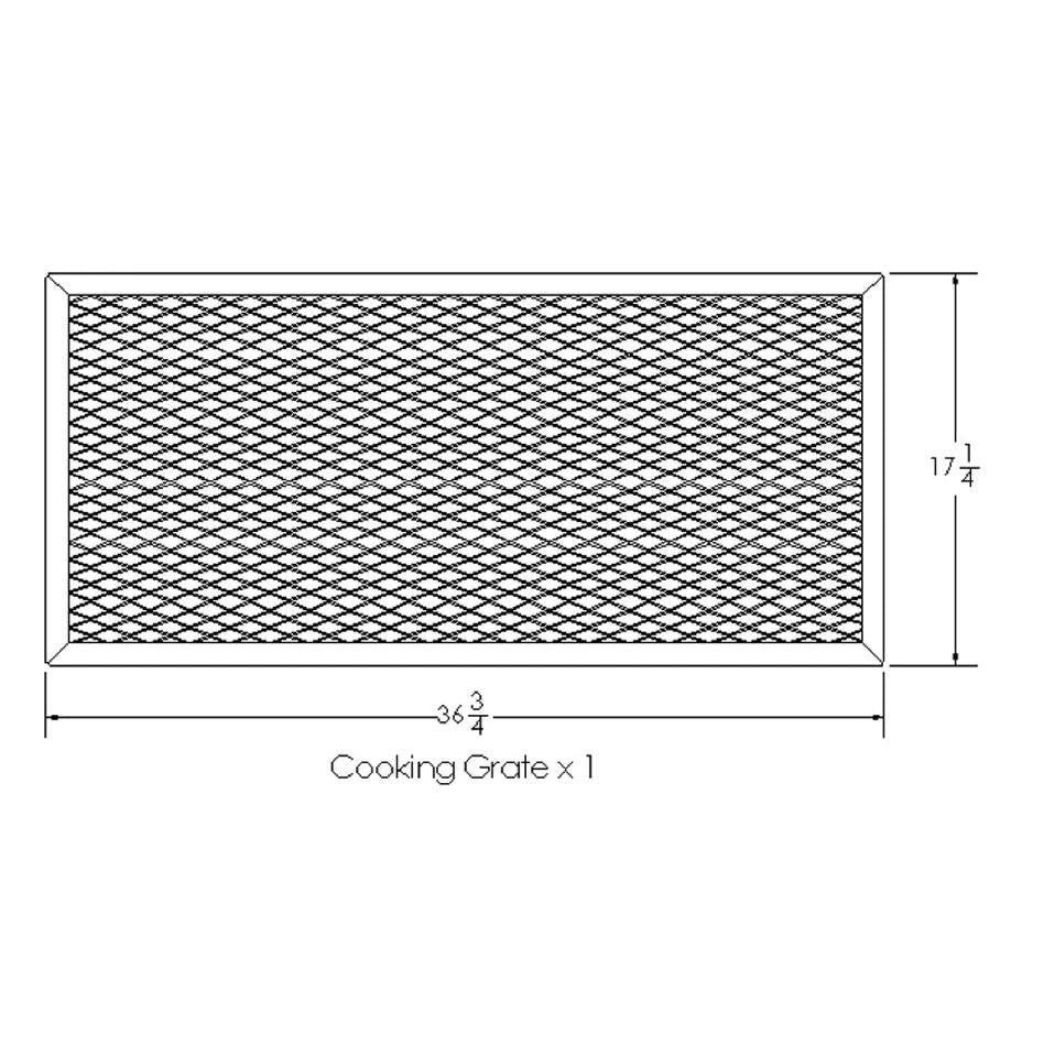 Old Country BBQ Pits Vaquero BBQ Grill Main Cooking Grate