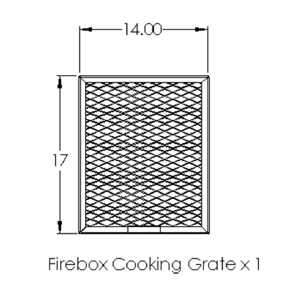 Old Country BBQ Pits Wrangler BBQ Smoker Firebox Cooking Grate