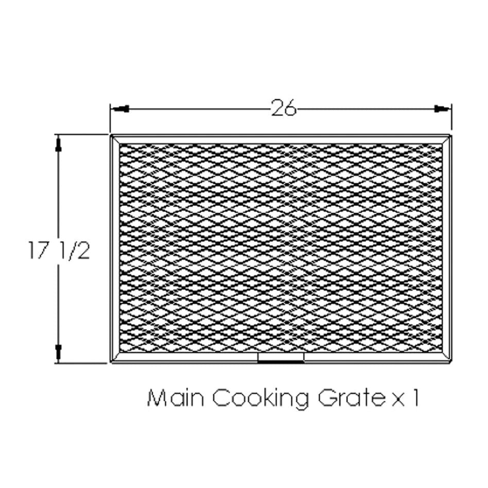 Old Country BBQ Pits Wrangler BBQ Smoker Main Cooking Grate