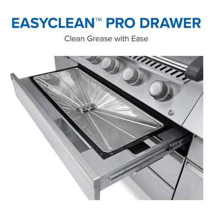 Napoleon Prestige PRO 665 Elite 77" 5 Main Burners Freestanding Propane Gas Grill With Smart Technology & Electric Smoker Box