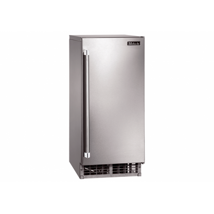 Perlick Signature Series 15" Clear Ice Maker with Stainless Steel Solid Door Hinge Left