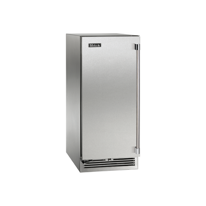 Perlick Signature Series 15" Marine Grade Beverage Center with Fully Integrated Panel-Ready Glass Door Hinge Left