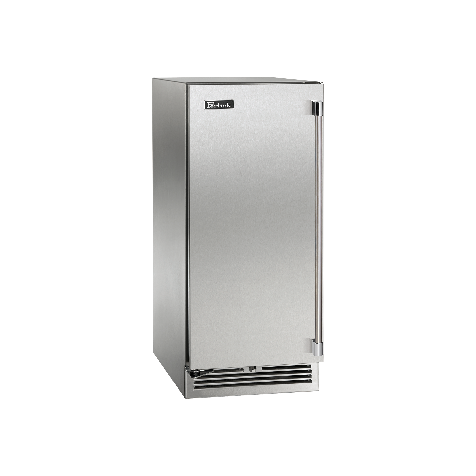 Perlick Signature Series 15" Outdoor Beverage Center with Stainless Steel Solid Door Hinge Right with Lock