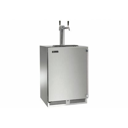 Perlick Signature Series 24" Marine Grade Freezer with Stainless Steel Solid Door Hinge Right with Lock