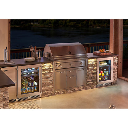 Perlick Signature Series 24" Marine Grade Refrigerator with Fully Integrated Panel-Ready Solid Door Hinge Left with Lock