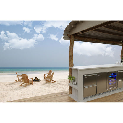 Perlick Signature Series 24" Stainless Steel Marine Grade Dual-Zone Freezer/Refrigerator Drawers