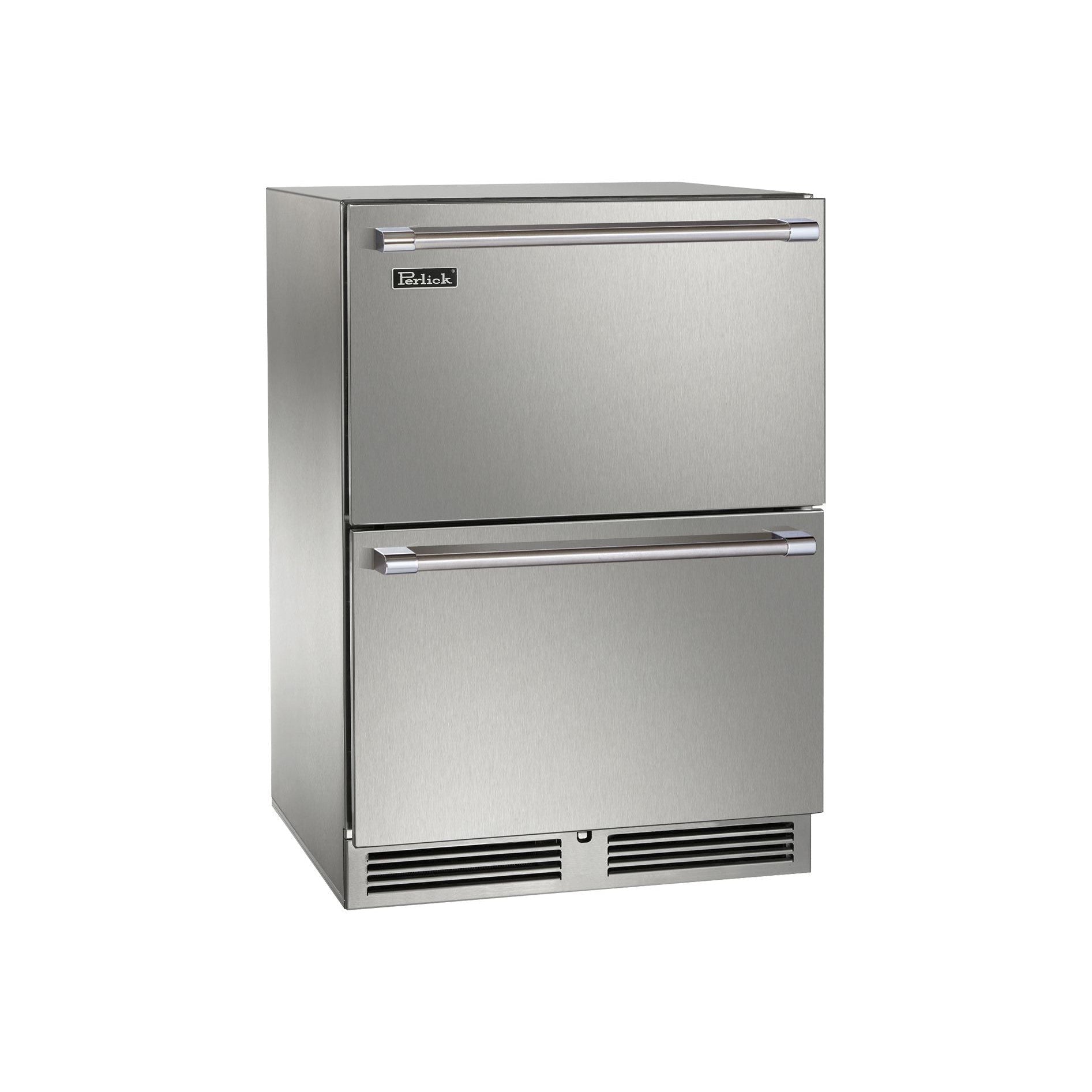Perlick Signature Series 24" Stainless Steel Marine Grade Dual-Zone Freezer/Refrigerator Drawers