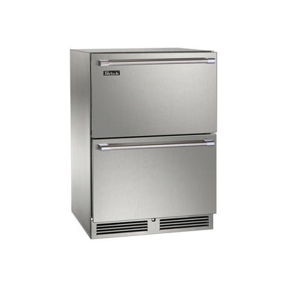 Perlick Signature Series 24" Stainless Steel Marine Grade Dual-Zone Freezer/Refrigerator Drawers
