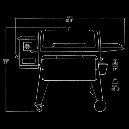 Pit Boss Navigator 1150 64" Wood Pellet Grill With Wi-Fi and Bluetooth Wireless Capabilities