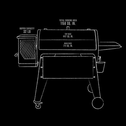 Pit Boss Navigator 1150 64" Wood Pellet Grill With Wi-Fi and Bluetooth Wireless Capabilities