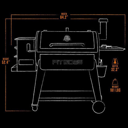 Pit Boss Sportsman 1100 64" Wood Pellet Grill With Wi-Fi and Bluetooth Wireless Capabilities