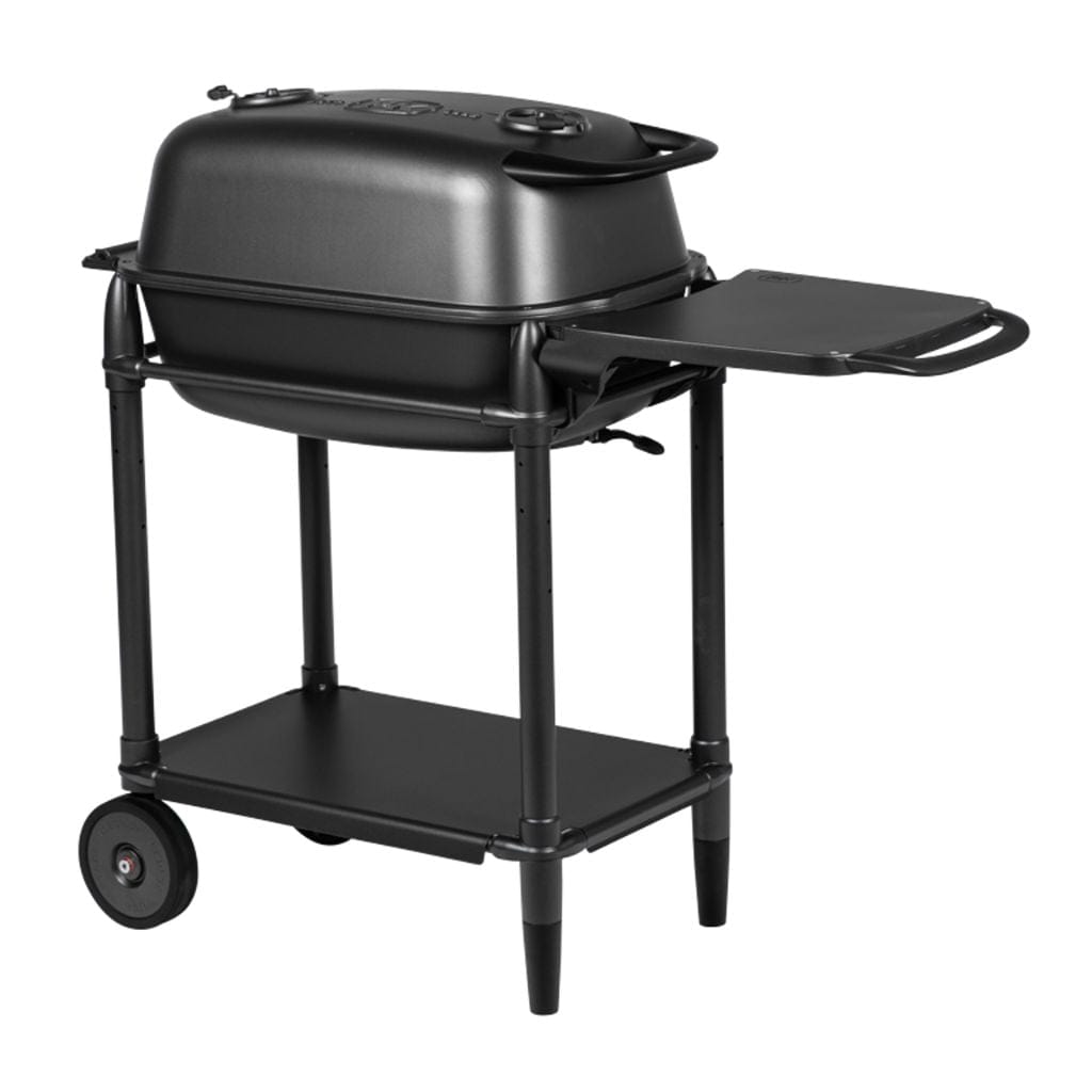 Portable Kitchen 42" Black PK Original Grill & Smoker with Black Cart