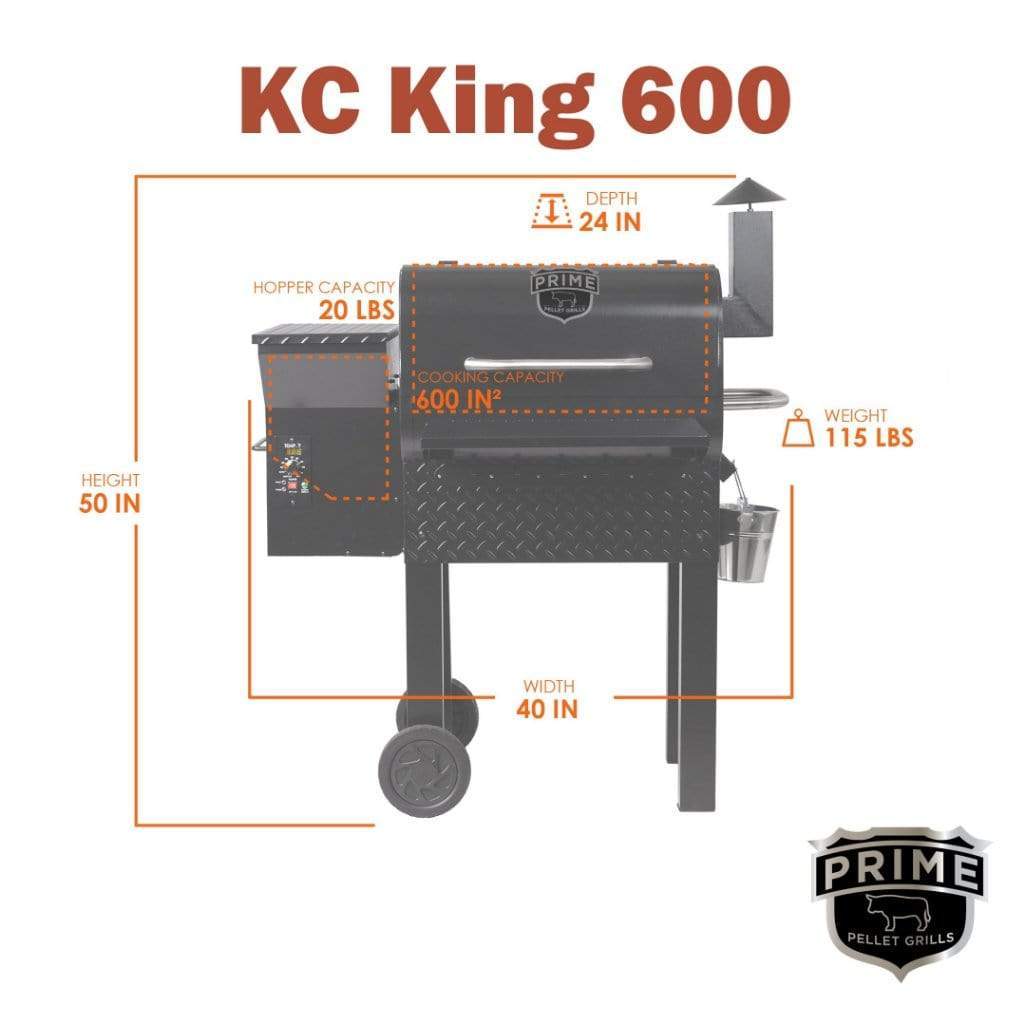 Prime Pellet Grills KC King 600 Electric Pellet Grill by Fire Sense
