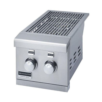 Primo Grill 12" Stainless Steel Side Double Burner Slide-In