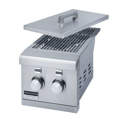 Primo Grill 12" Stainless Steel Side Double Burner Slide-In